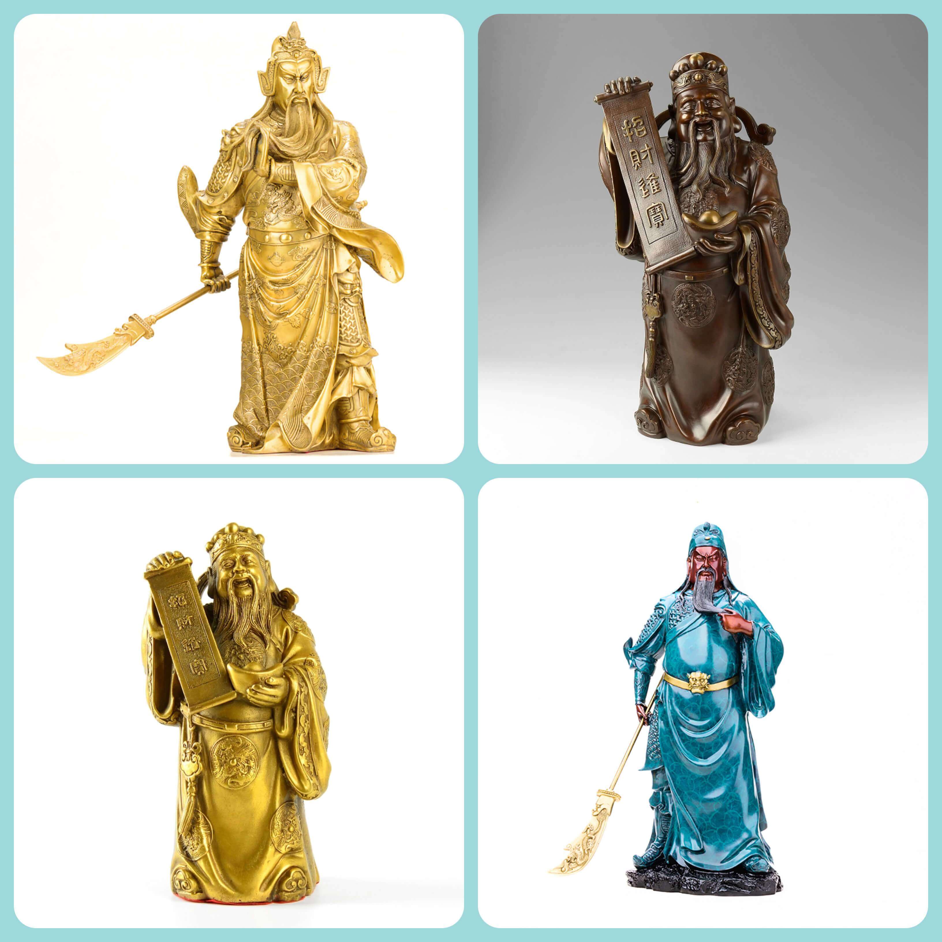 Statues Asiatiques en Métal