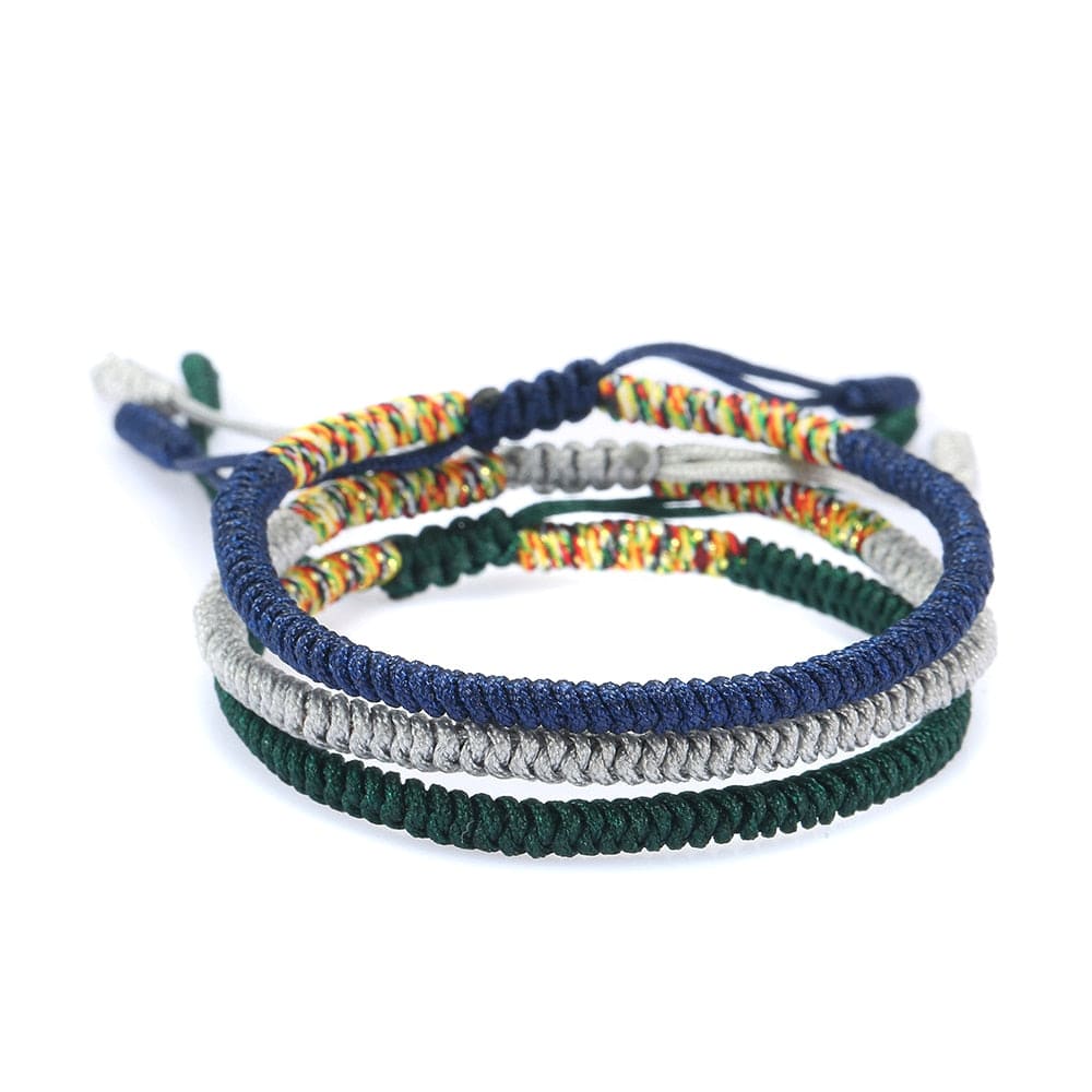 Artisan d'Asie 0 Handmade Multi Color Red Rope Bracelet Tibetan Buddhist Lucky Knots Adjustable Bracelet Jewelry For Women Men 1258