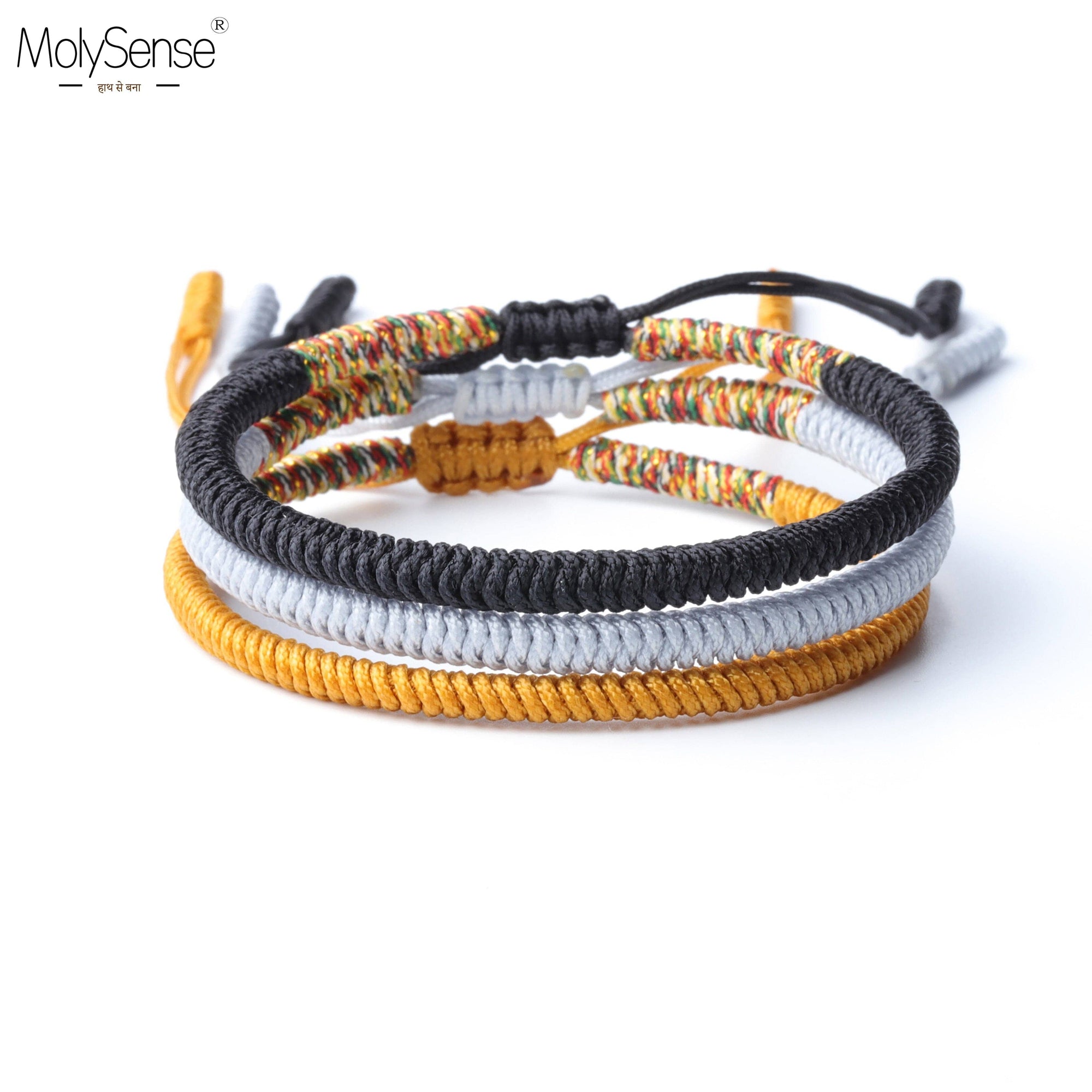 Artisan d'Asie 0 MolySense Mix Color Tibetan Buddhist Good Lucky Charm Tibet Bracelets &amp; Bangles For Women And Men Handmade Knots Rope Bracelet