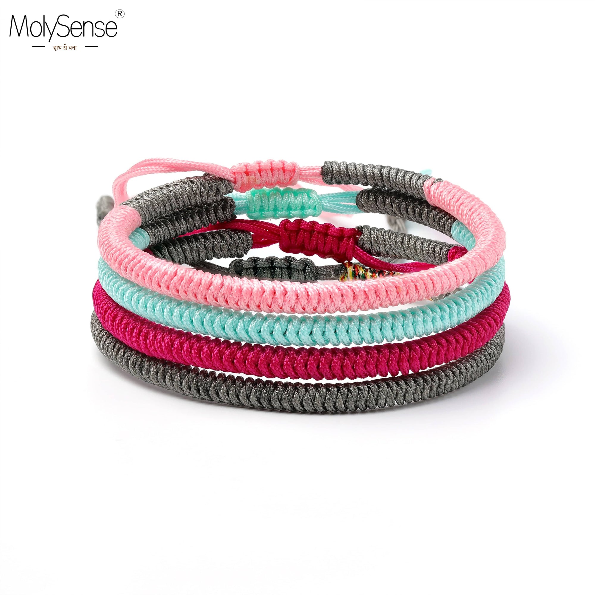 Artisan d'Asie 0 MolySense Tibetan Buddhist Good Lucky Charm Tibet Bracelets &amp; Bangles For Women And Men Handmade Knots Rope Bracelet