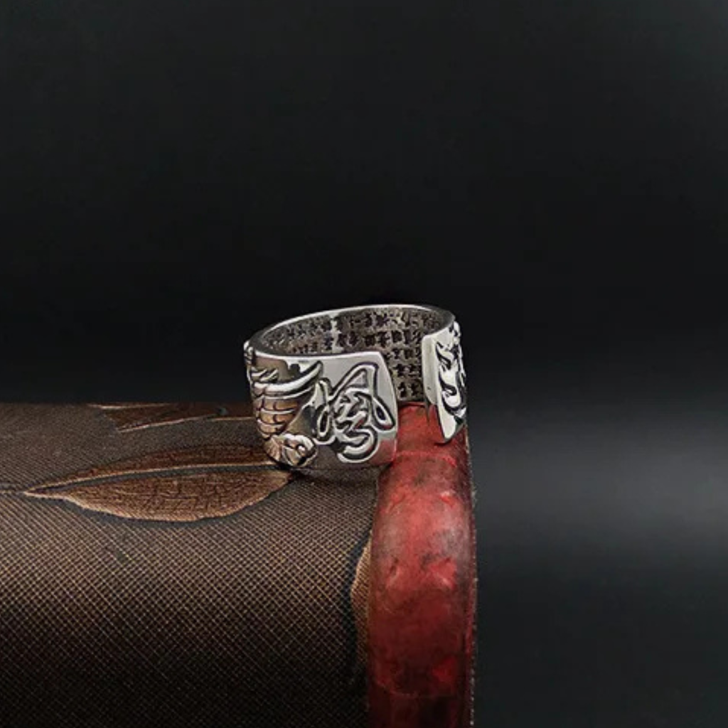 Artisan d'Asie Bagues Bague Phénix Argent 999 – Bijou artisanal ajustable
