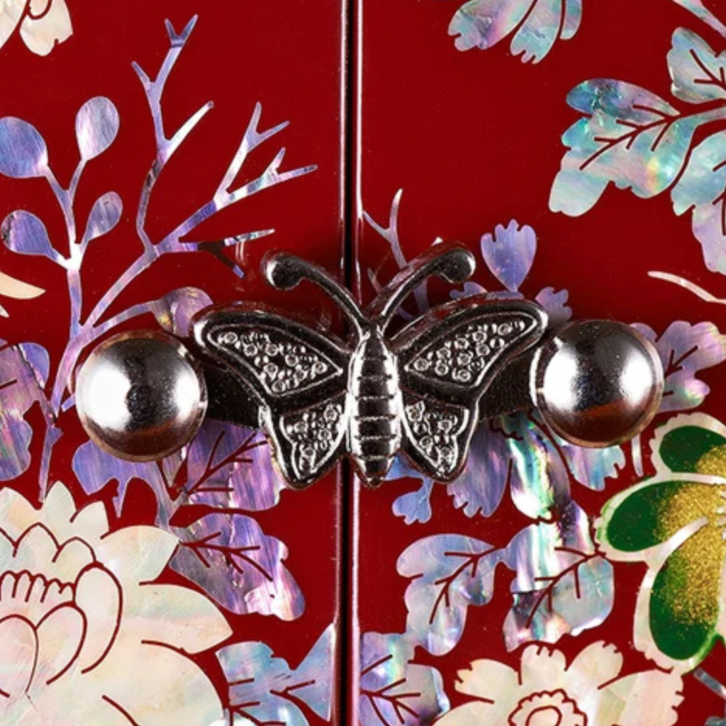 Artisan d'Asie Boites & Coffrets Chinois Boîte à bijoux chinoise en nacre et bois laqué