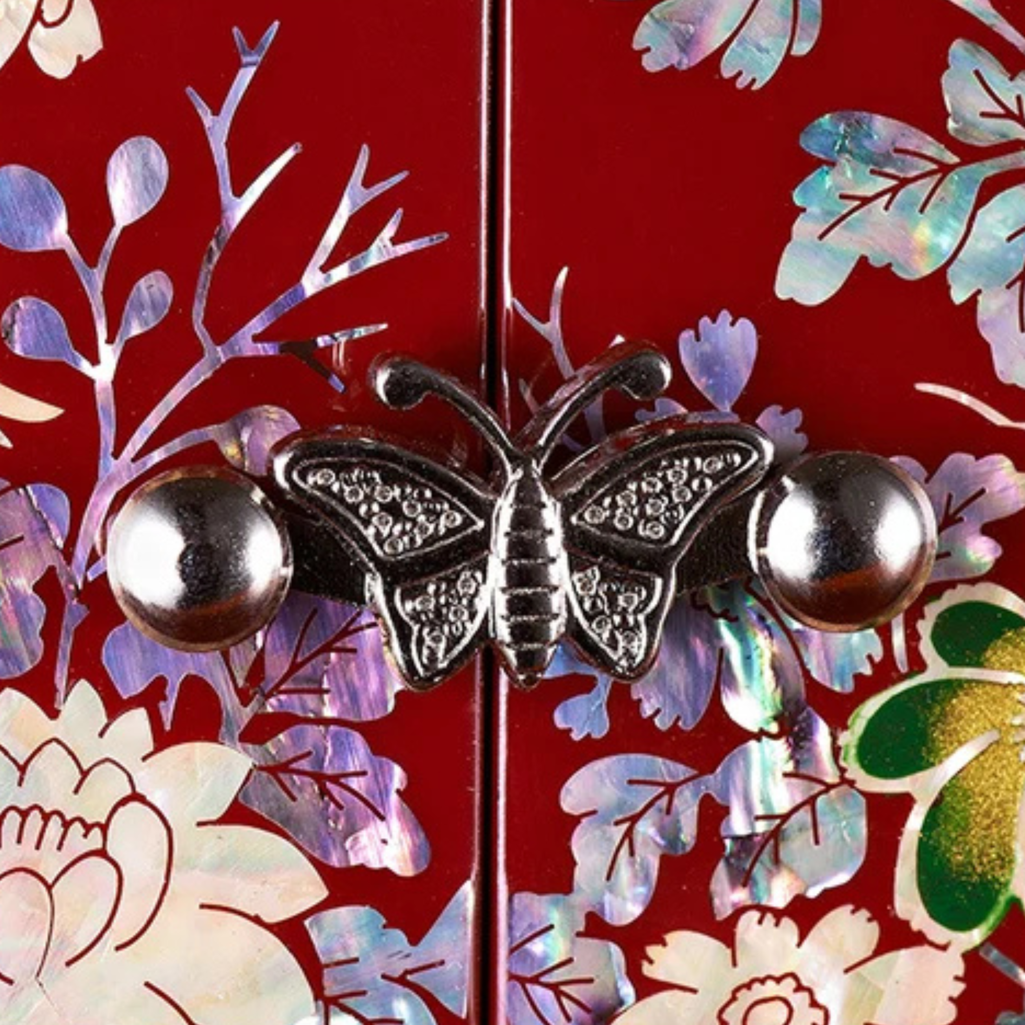 Artisan d'Asie Boites & Coffrets Chinois Boîte à bijoux chinoise en nacre et bois laqué