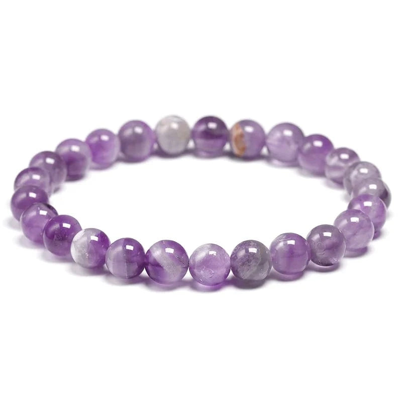 Artisan d'Asie Bracelets Malas 8mm / 16cm Bracelet mala en Améthyste
