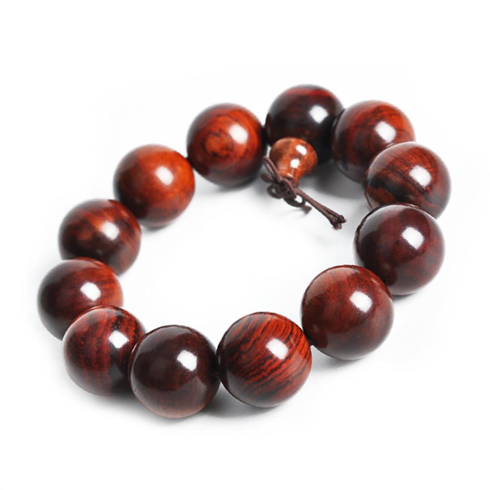 Artisan d'Asie Bracelets Malas Bracelet mala en bois de santal rouge
