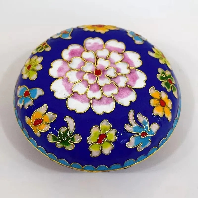 Artisan d'Asie Cloisonné Chinois Boîte chinoise en cloisonné artisanale de Beijing