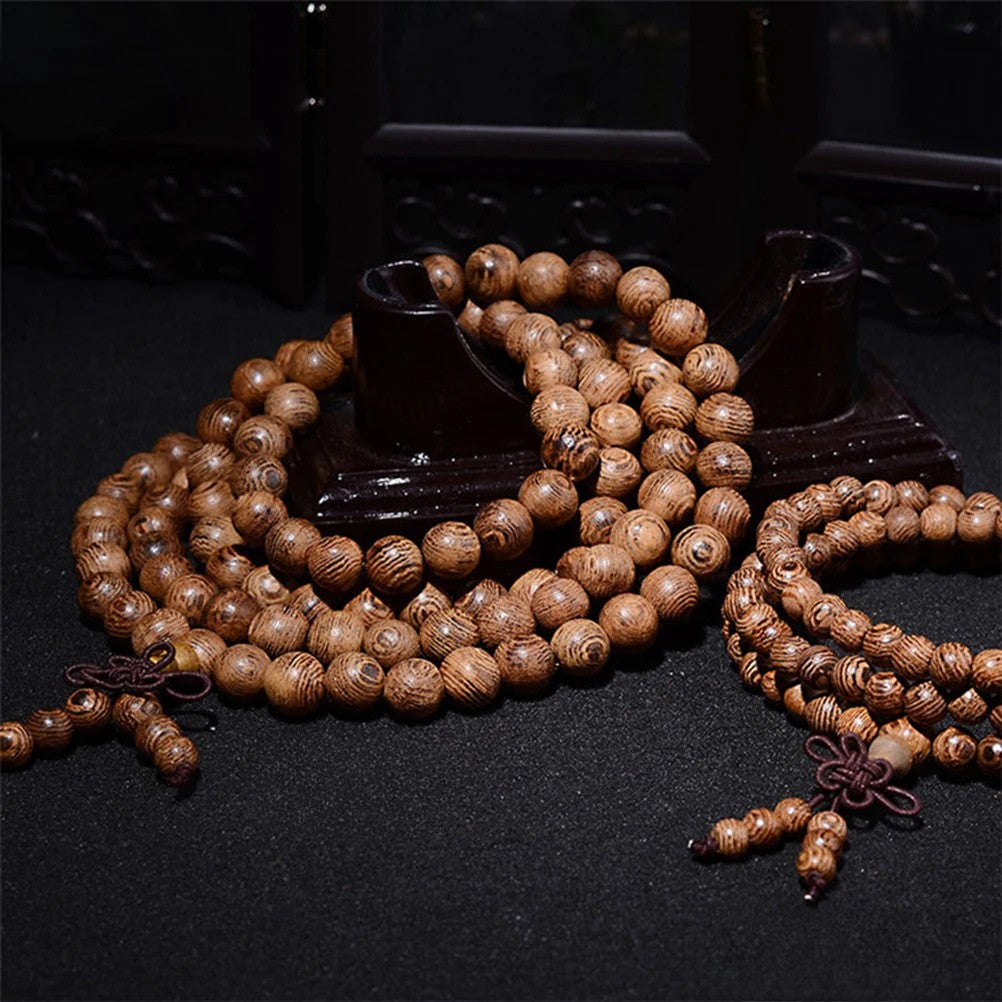 Artisan d'Asie Colliers Malas Collier mala en bois de wengé