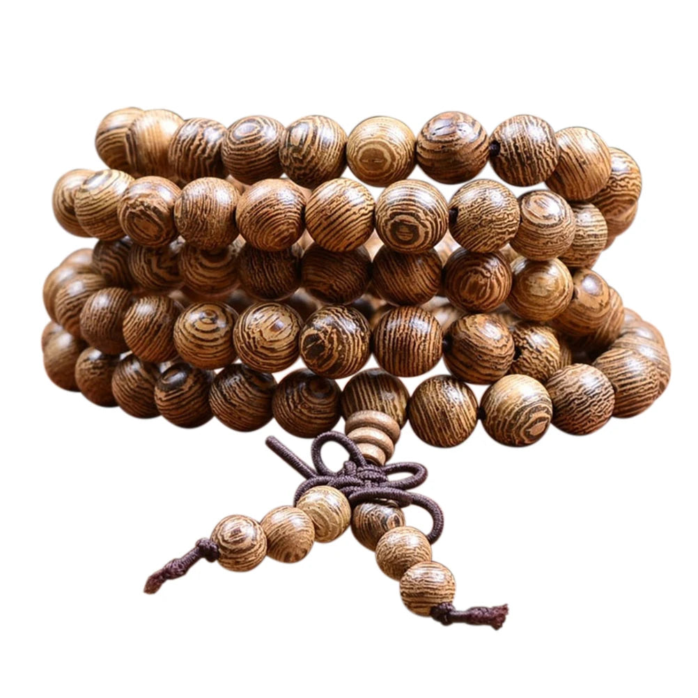 Artisan d'Asie Colliers Malas Collier mala en bois de wengé