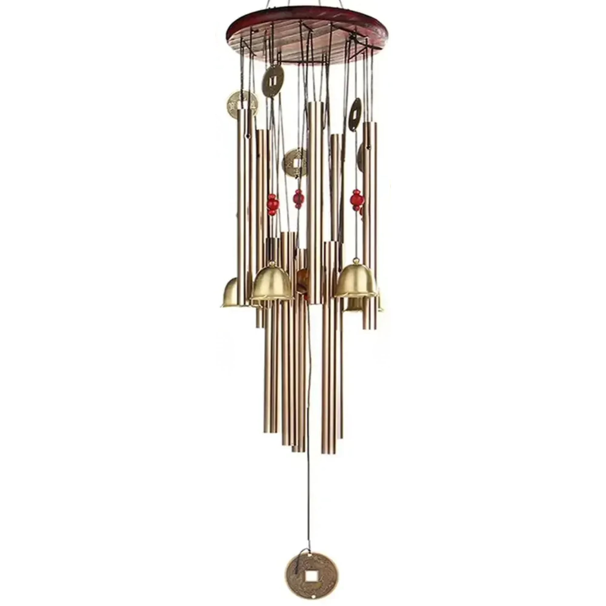 Artisan d'Asie Feng Shui 10 tubes Carillon éolien en cuivre tubulaire