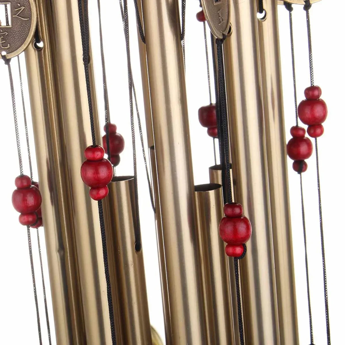 Artisan d'Asie Feng Shui Carillon éolien en cuivre tubulaire