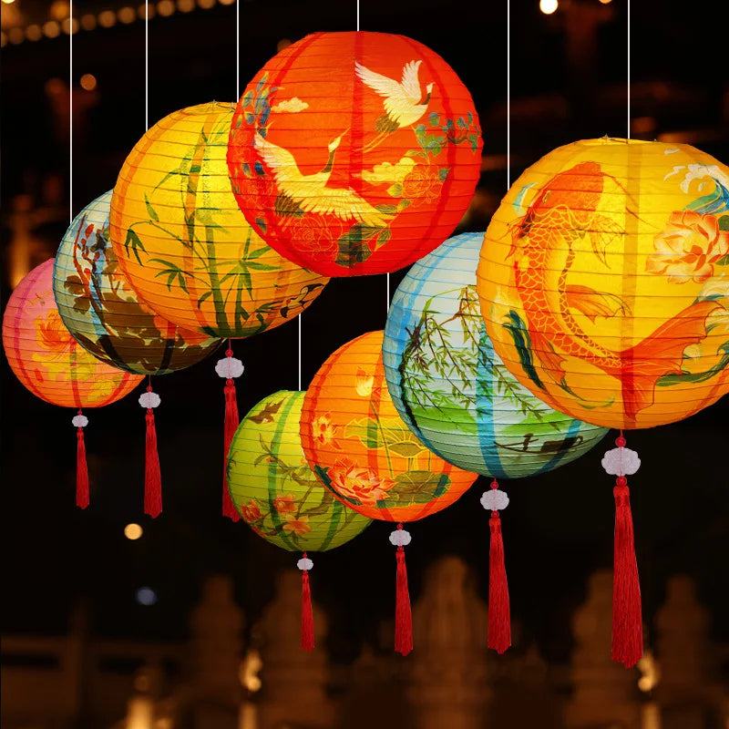 Artisan d'Asie Lanterne Fete de la Lune – Lumière d’Harmonie et de Prospérité