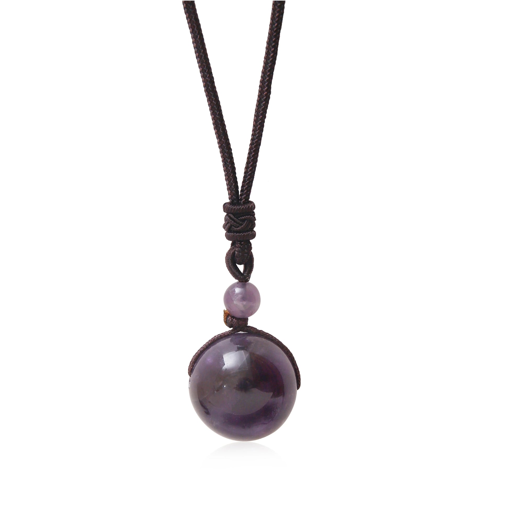 Artisan d'Asie Pendentifs & Amulettes Pendentif rond en Améthyste