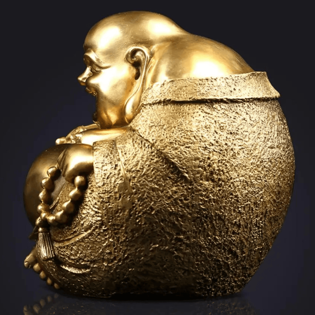 Artisan d'Asie Statues Bouddha Statue Bouddha Maitreya en cuivre