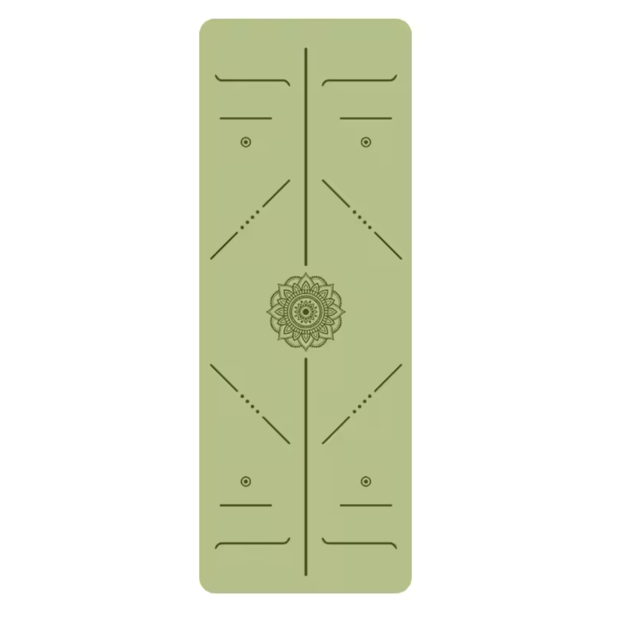 Artisan d'Asie Tapis de Yoga & Méditation Vert Clair Tapis de yoga en caoutchouc naturel