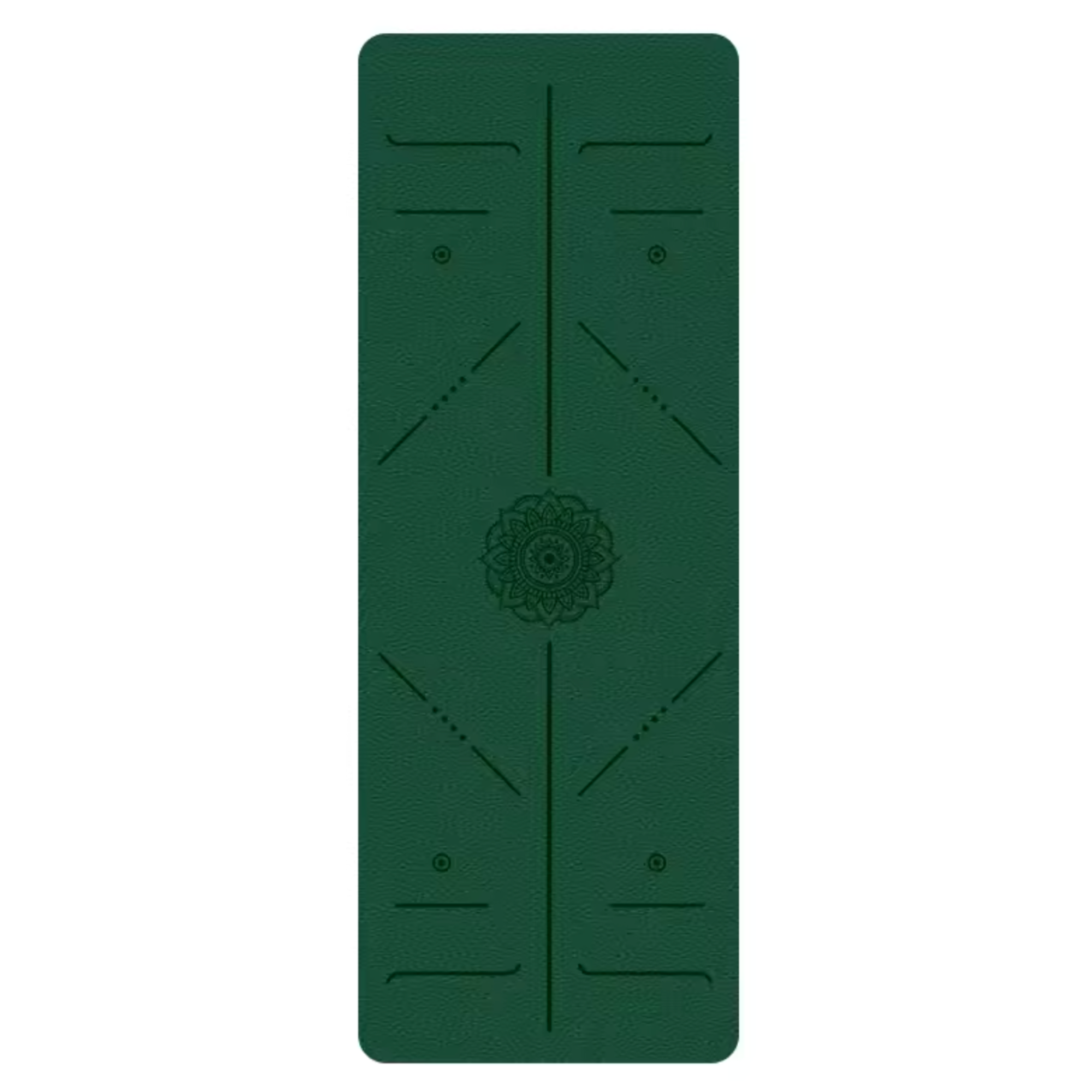 Artisan d'Asie Tapis de Yoga & Méditation Vert Foncé Tapis de yoga en caoutchouc naturel
