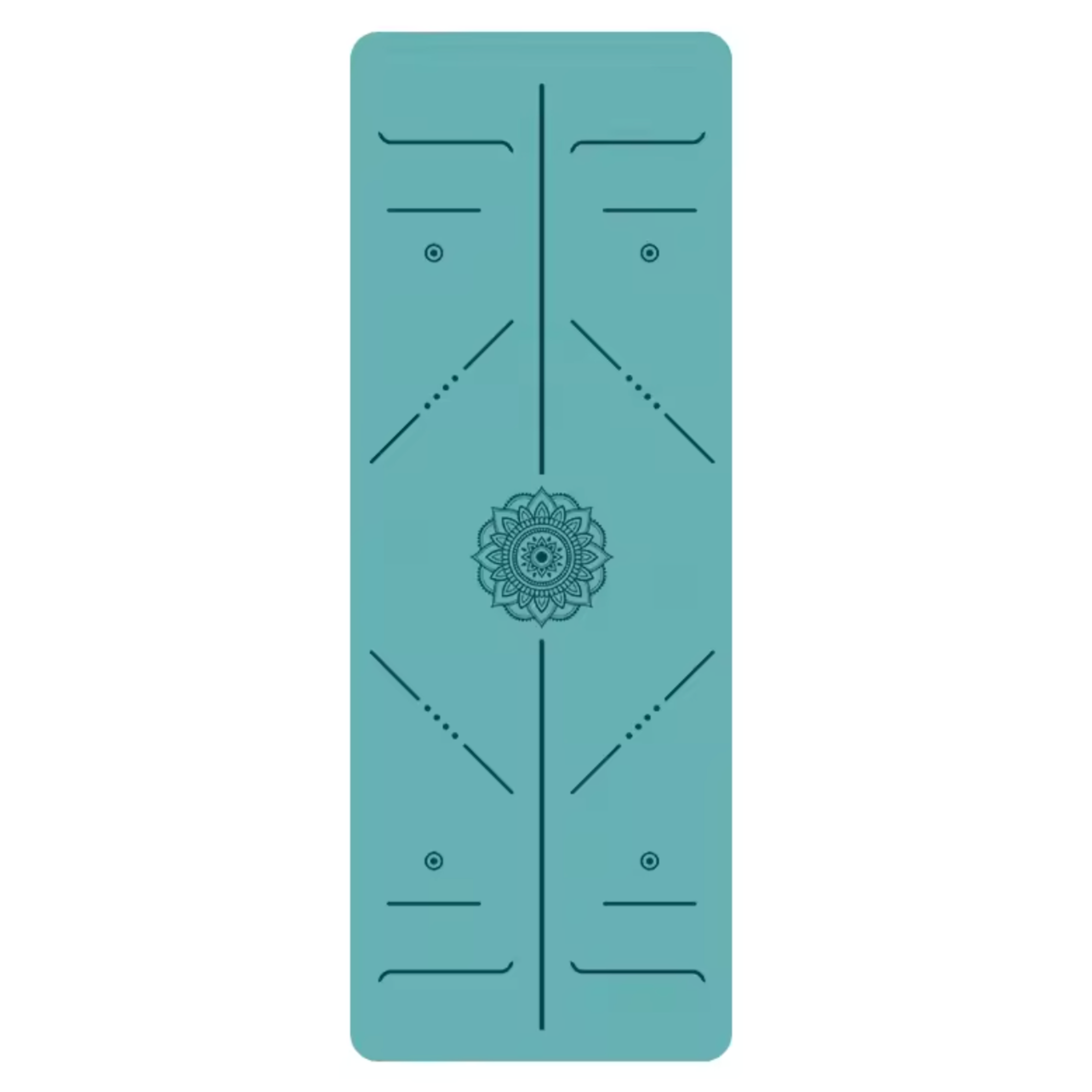 Artisan d'Asie Tapis de Yoga & Méditation Vert Moyen Tapis de yoga en caoutchouc naturel