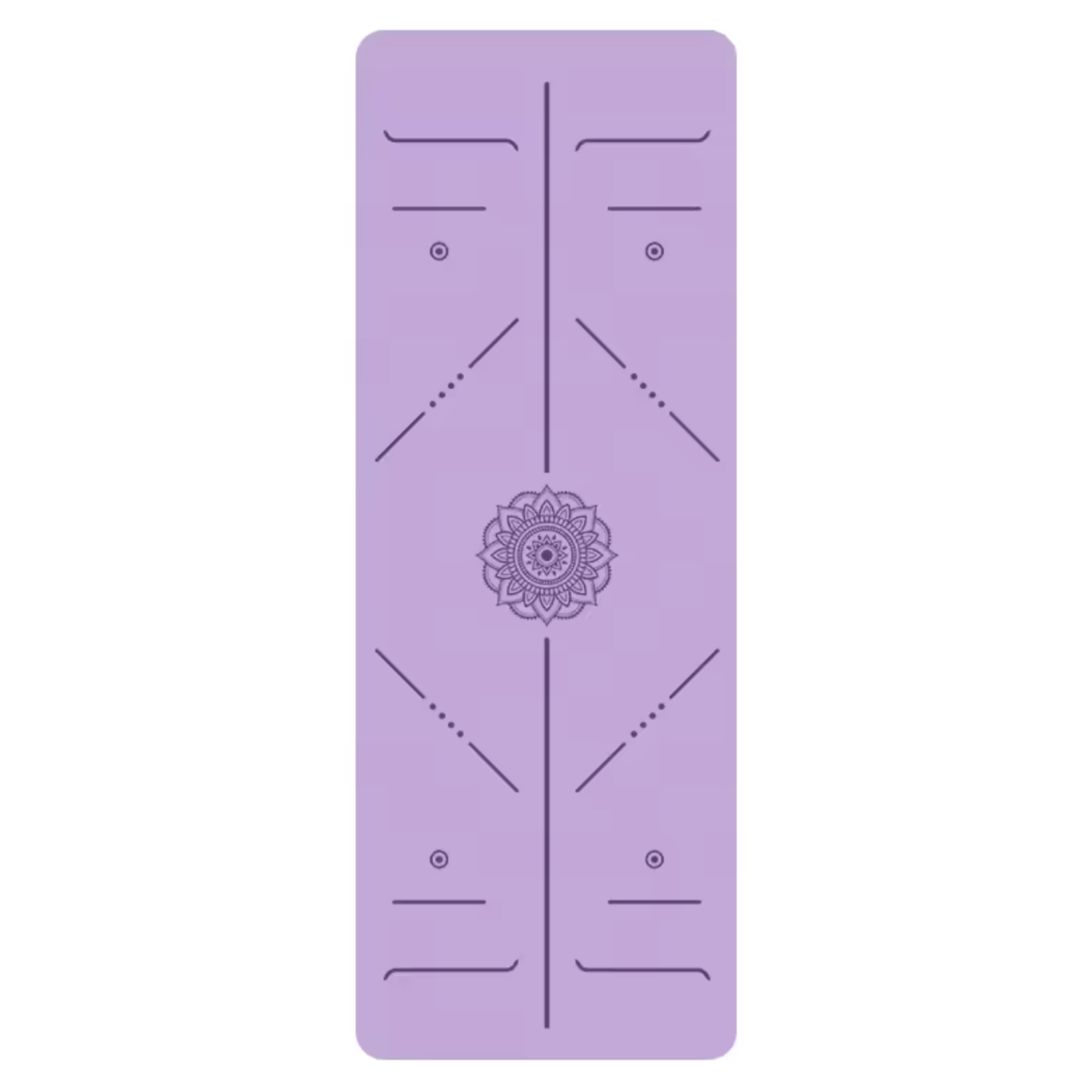 Artisan d'Asie Tapis de Yoga & Méditation Violet Tapis de yoga en caoutchouc naturel