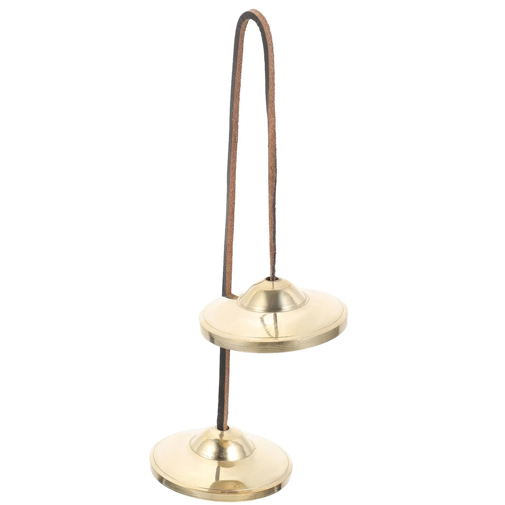 Artisan d'Asie Tingsha Tibétain Cuivre – Cymbales de Méditation Authentiques