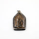 Amulette Bouddha Phra Chinnaraj en argile sculpté et argent ancien S925 Pendentifs & Amulettes Artisan d'Asie