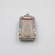 Amulette Bouddha Phra Somdet en Argile et Argent S925 Pendentifs & Amulettes Artisan d'Asie Argent ancien