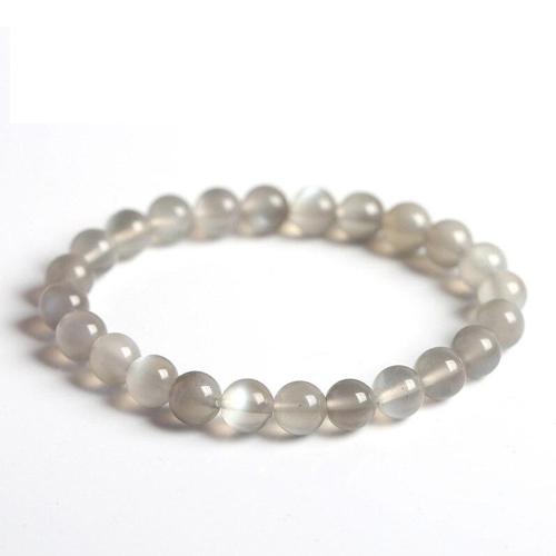 Gray Moonstone Mala Bracelet