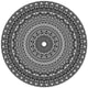 Artisan d'Asie Coloriage Adulte Mandala 1 Mandala à colorier sur coton