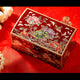 Boîte à bijoux chinoise fleurs de pivoine en nacre et bois laqué Boites & Coffrets Chinois Artisan d'Asie