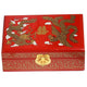 Boîte chinoise en bois laqué Boites & Coffrets Chinois Artisan d'Asie Dragon et Phoenix - Noir