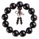 Bracelet mala en bois de santal noir premium Bracelets Malas Artisan d'Asie