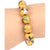 Bracelet mala en perles cloisonnées Bracelets Malas Artisan d'Asie Jaune 