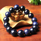 Bracelet mala en pierre de sable bleu Bracelets Malas Artisan d'Asie