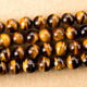 Bracelet mala fabriqué sur mesure Bracelets Malas Artisan d'Asie Brun jaune - Oeil de tigre Oui Argent