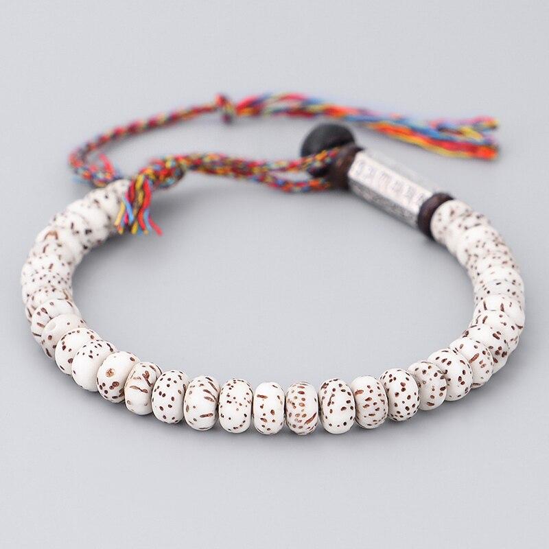 Bracelet tibétain tressé à la main avec des graines Xingyue Bracelets Tressés Tibétains Artisan d'Asie 
