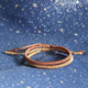 Bracelet tressé tibétain marron Bracelets Tressés Tibétains Artisan d'Asie