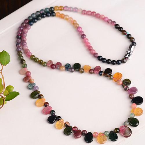 Tourmaline and Grenat necklace