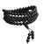 Collier mala made of black agate stone