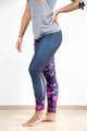 Legging Sport & Yoga Raise Yourself - Pink Flowers Accessoires Yoga Artisan d'Asie