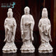 Lot de statues des Trois Saints de l'Ouest en céramique Statues Bouddha Artisan d'Asie