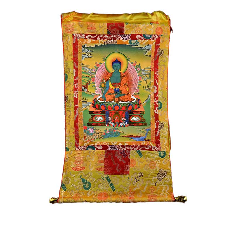 Thangka Buddha painting of Bhaisajyaguru medicine