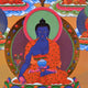 Peinture Thangka Bouddha de la médecine Peintures Artisan d'Asie