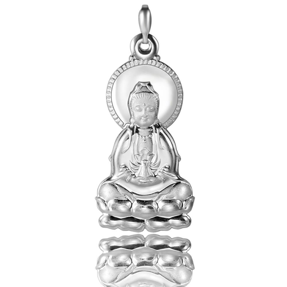 Pendentif Bodhisattva Guanyin in Silver 999/1000