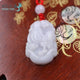 Pendentif Signes du Zodiaque en Jade Blanc Pendentifs & Amulettes Artisan d'Asie Coq