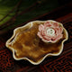 Porte Encens Lotus en Céramique Portes Encens Artisan d'Asie Marron - Lotus rose