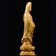 Statue Bodhisattva Guanyin debout en bois de buis Statues Bouddha Artisan d'Asie