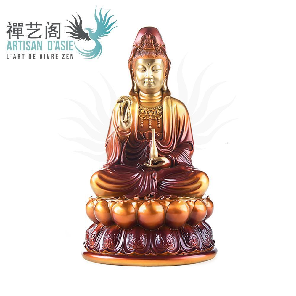 Copper Bodhisattva Guanyin Statue