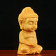 Statue Bouddha Amitabha en bois de buis Statues Bouddha Artisan d'Asie