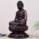 Statue Bouddha Amitabha en bois de santal noir ou bois de padouk Statues Bouddha Artisan d'Asie