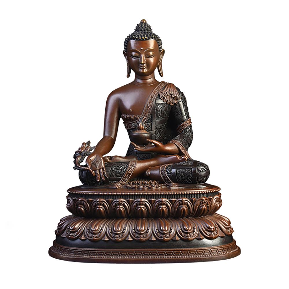 Copper bhaisajyaguru Medicine Buddha Statue