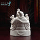 Statue Bouddha rieur Maitreya en céramique Statues Bouddha Artisan d'Asie