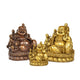Statue Bouddha rieur Maitreya en cuivre ou cuivre jaune Statues Bouddha Artisan d'Asie